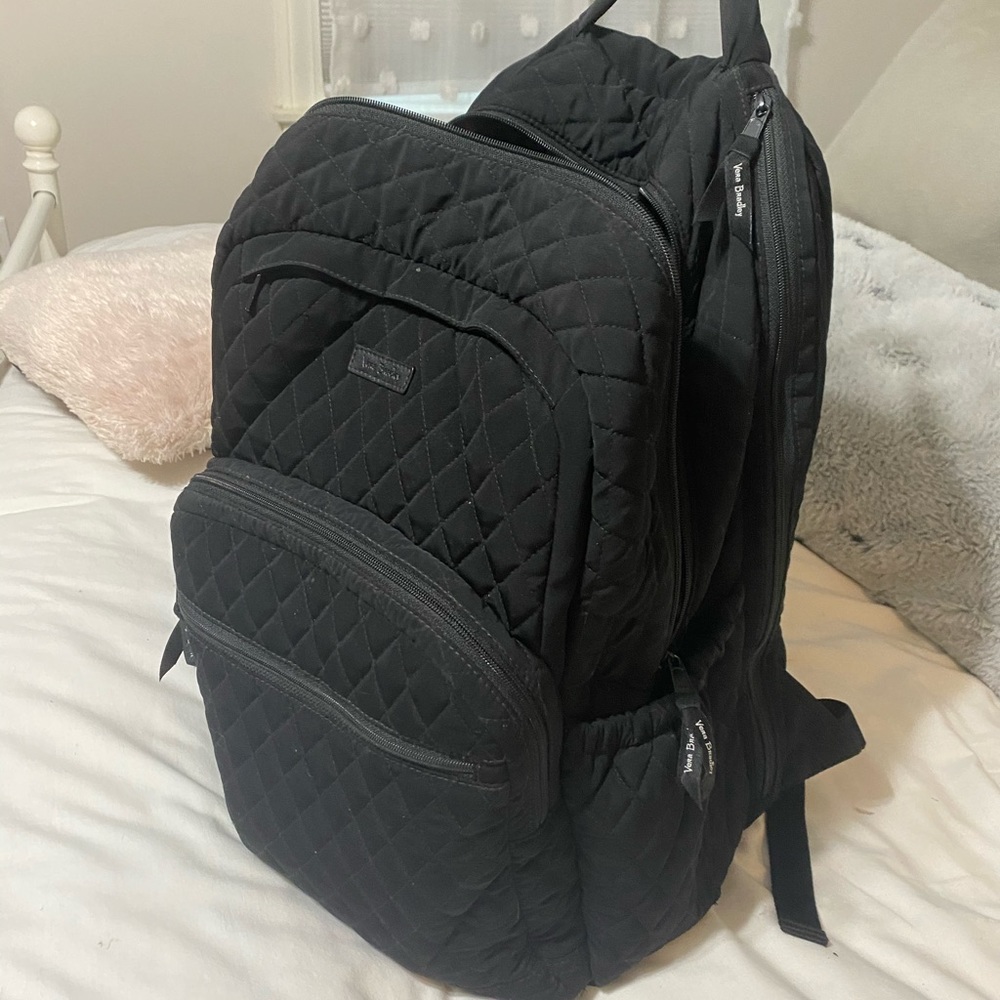 Vera Bradley black campus backpack